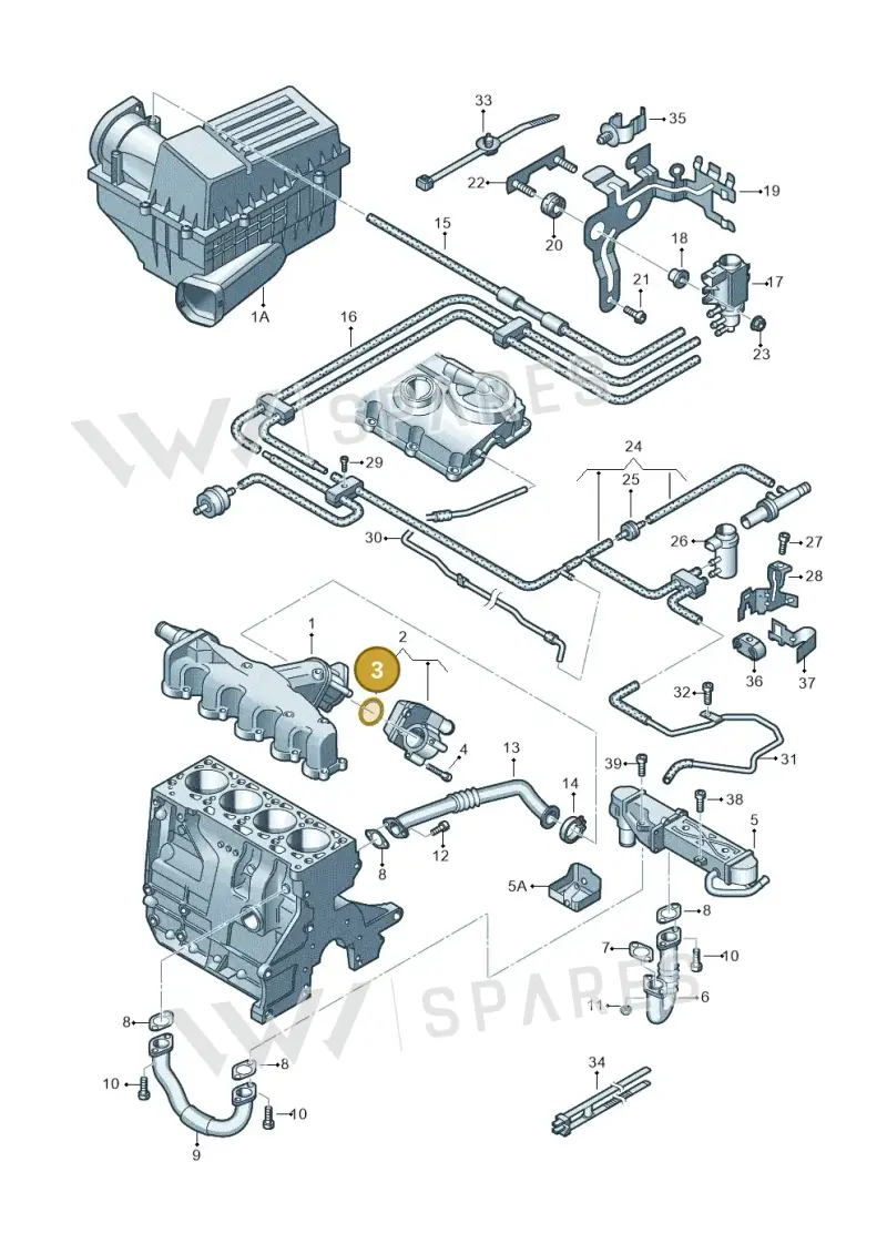 03L131547F — Volkswagen Caddy kombi (2015-2020) diagram 694131500, position 3