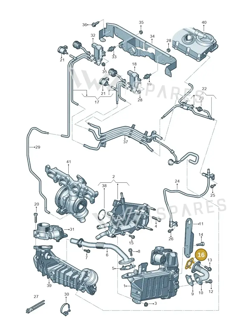 03L131547P — Volkswagen MAN TGE 55 (2016-2021) diagram 806131500, position 16