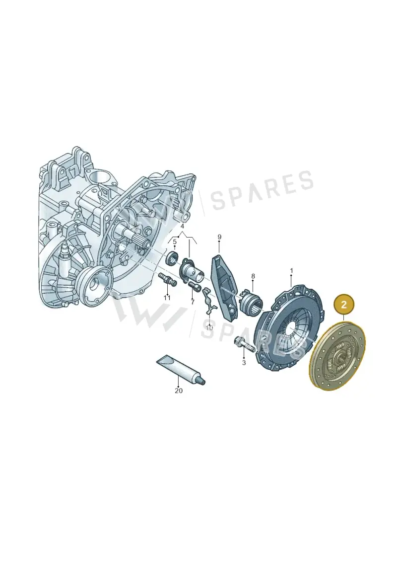 03L141032G — Volkswagen Jetta (2014-2017) diagram 789141500, position 2