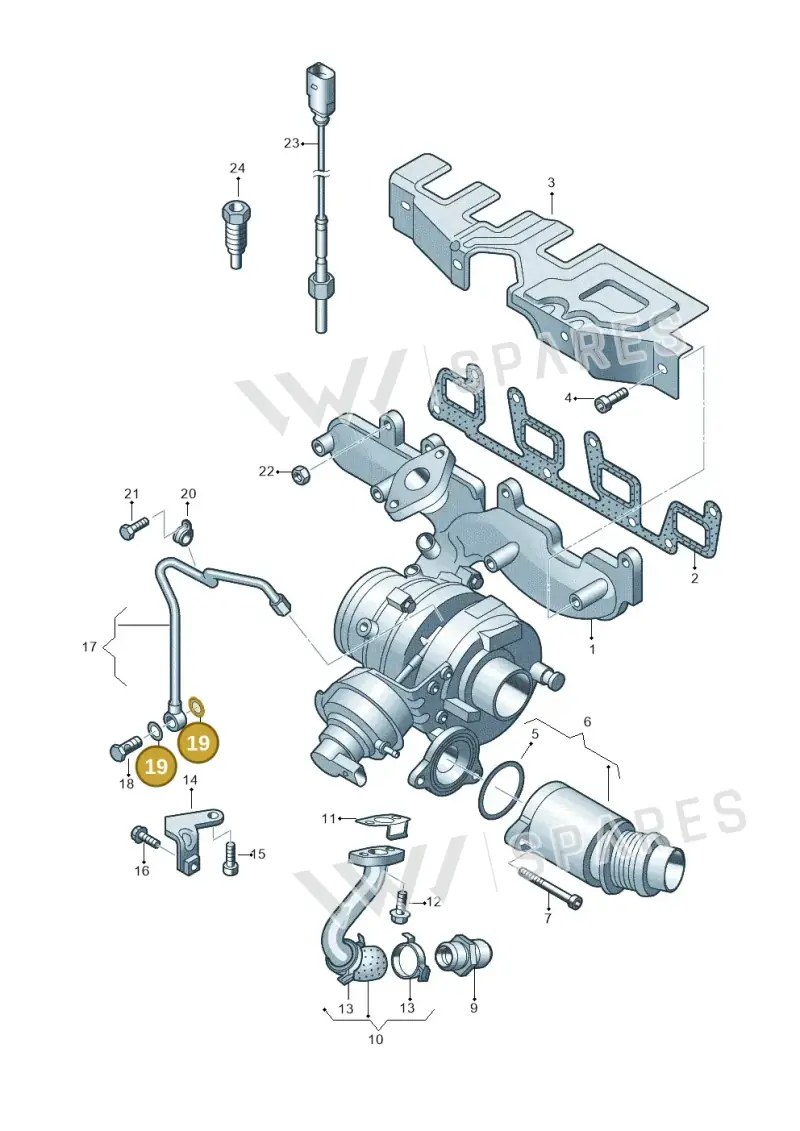 03L145117D — Volkswagen Transp. caravelle (2009-2011) diagram 679145600, position 19