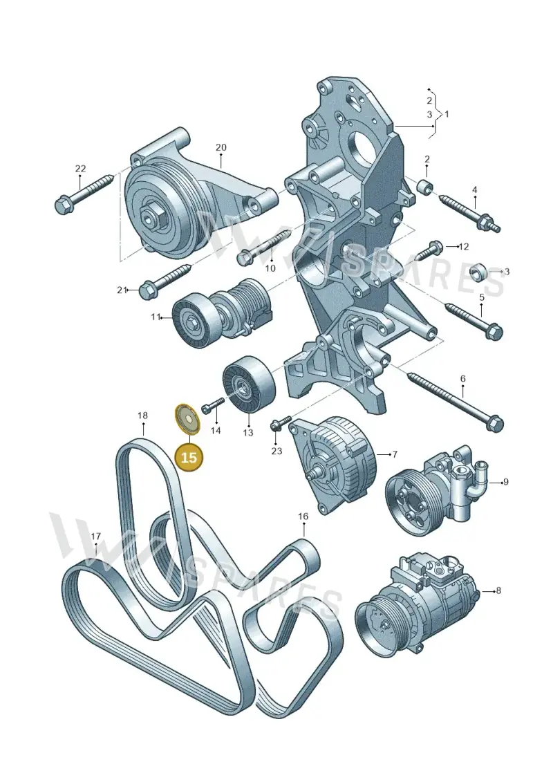 03L145292 — Volkswagen Crafter 35 panel (2011-2016) diagram 722903500, position 15
