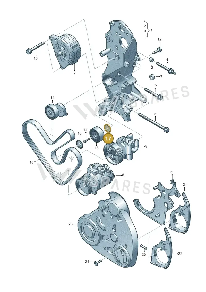 03L145292 — Volkswagen Amarok twin cab (2022-) diagram 749903600, position 17