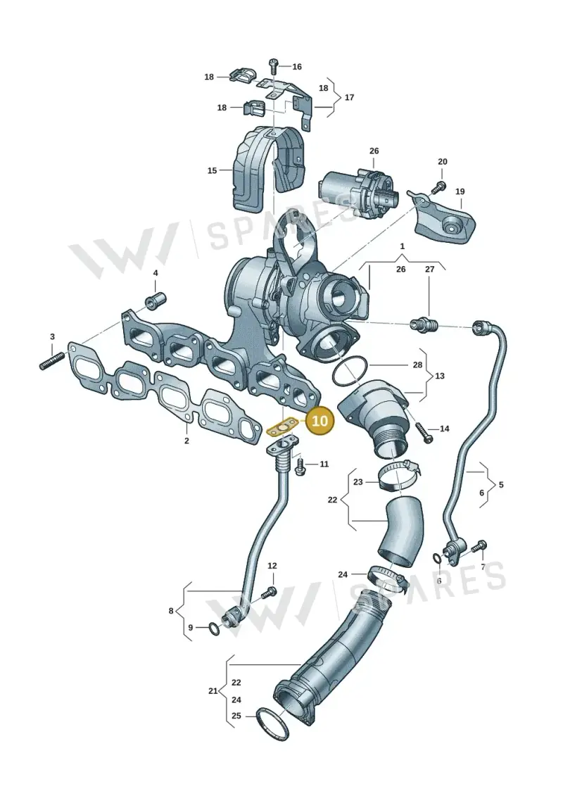 03L145757G — Volkswagen Passat estate (2023-) diagram 5h0145500, position 10
