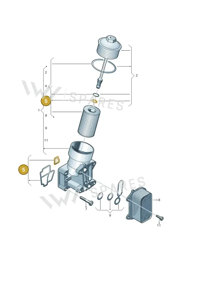 03L198441 — Volkswagen Amarok twin cab (2022-) diagram 649115550, position 5