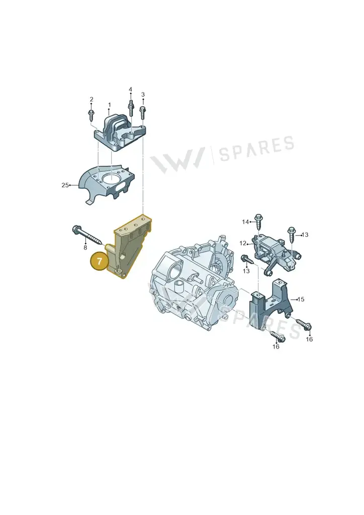 03L199207C — Volkswagen Ameo 1,0 (2016-2020) diagram 883199250, position 7