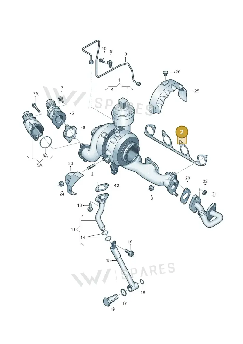 03L253039B — Volkswagen New beetle (2011-2016) diagram 634145600, position 2
