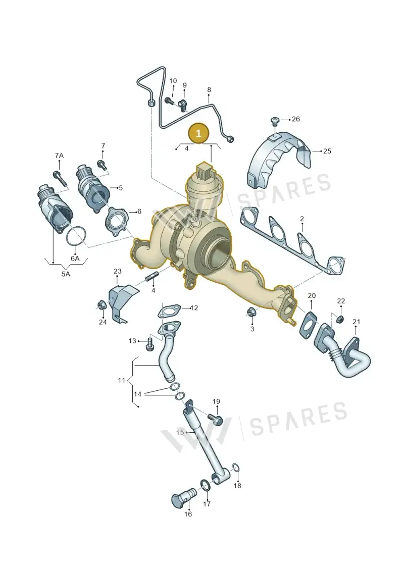 03L253056 — Volkswagen New beetle (2011-2016) diagram 634145600, position 1