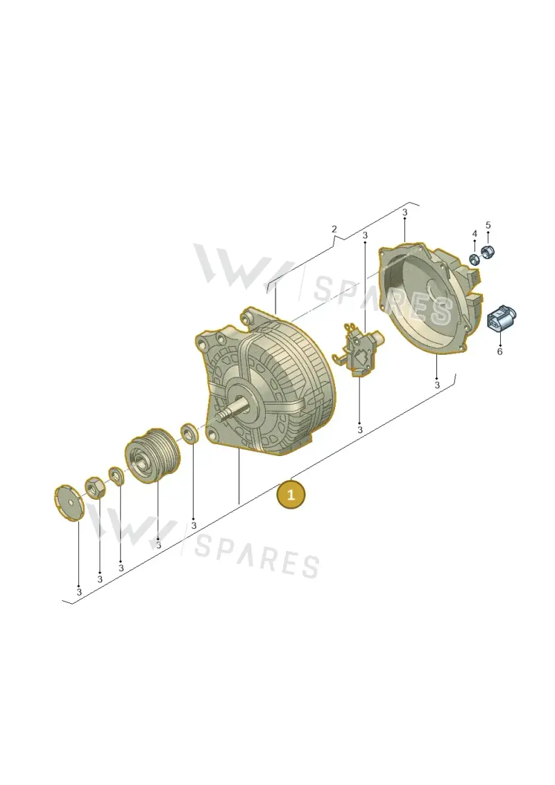 03L903024L — Volkswagen Transport. multivan (2019-2024) diagram 5h0903000, position 1