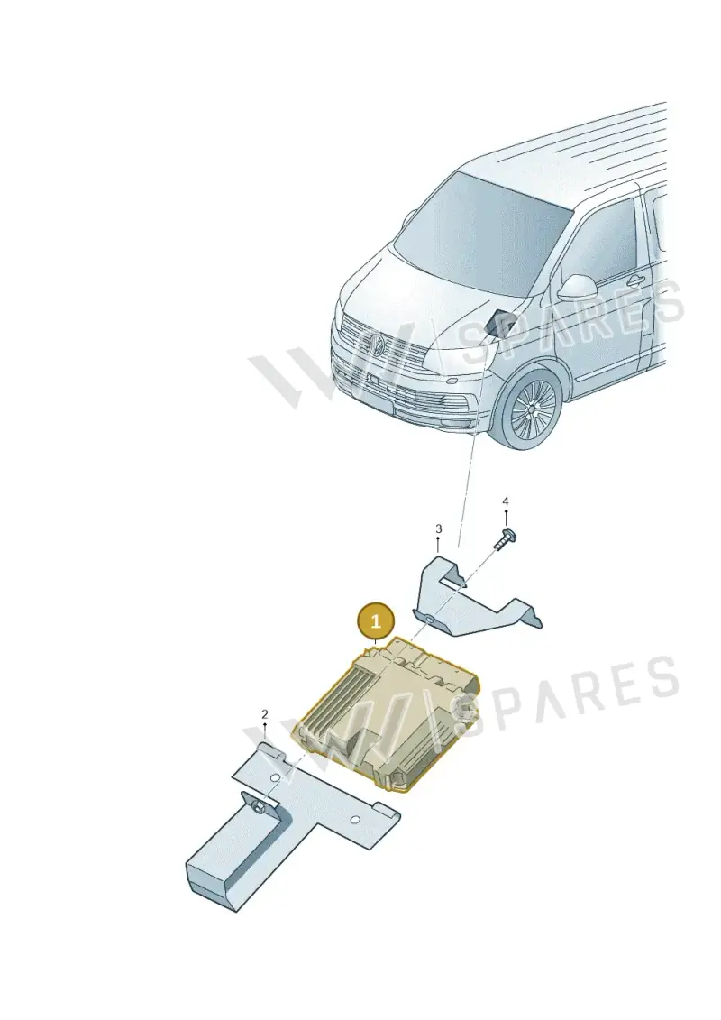 03L906019AB — Volkswagen Caravelle (2015-2019) diagram 861906200, position 1