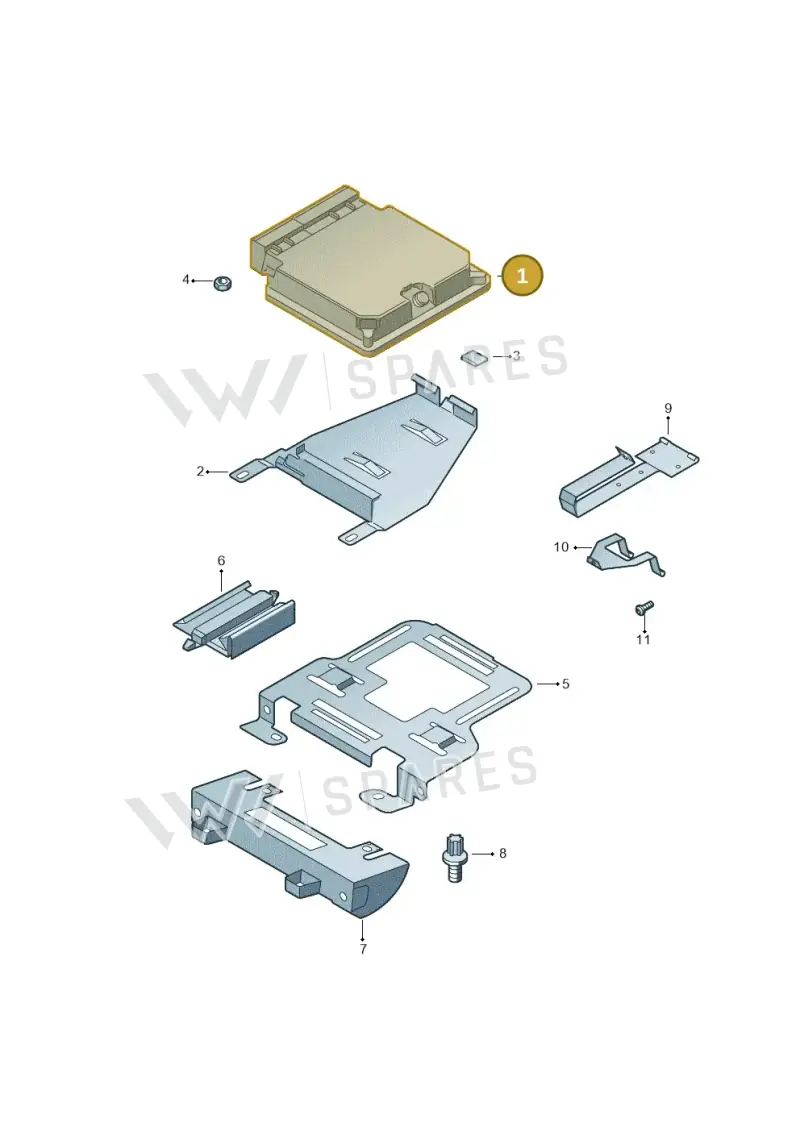 03L906019DK — Volkswagen California Camper (2009-2011) diagram 409906200, position 1