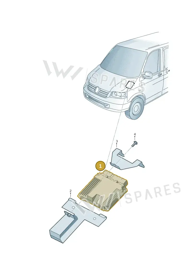 03L906019DR — Volkswagen Transp. caravelle (2011-2015) diagram 732906200, position 1