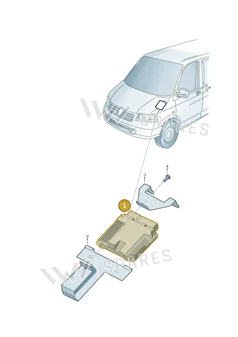 03L906019DS — Volkswagen Transp. caravelle (2011-2015) diagram 732906200, position 1