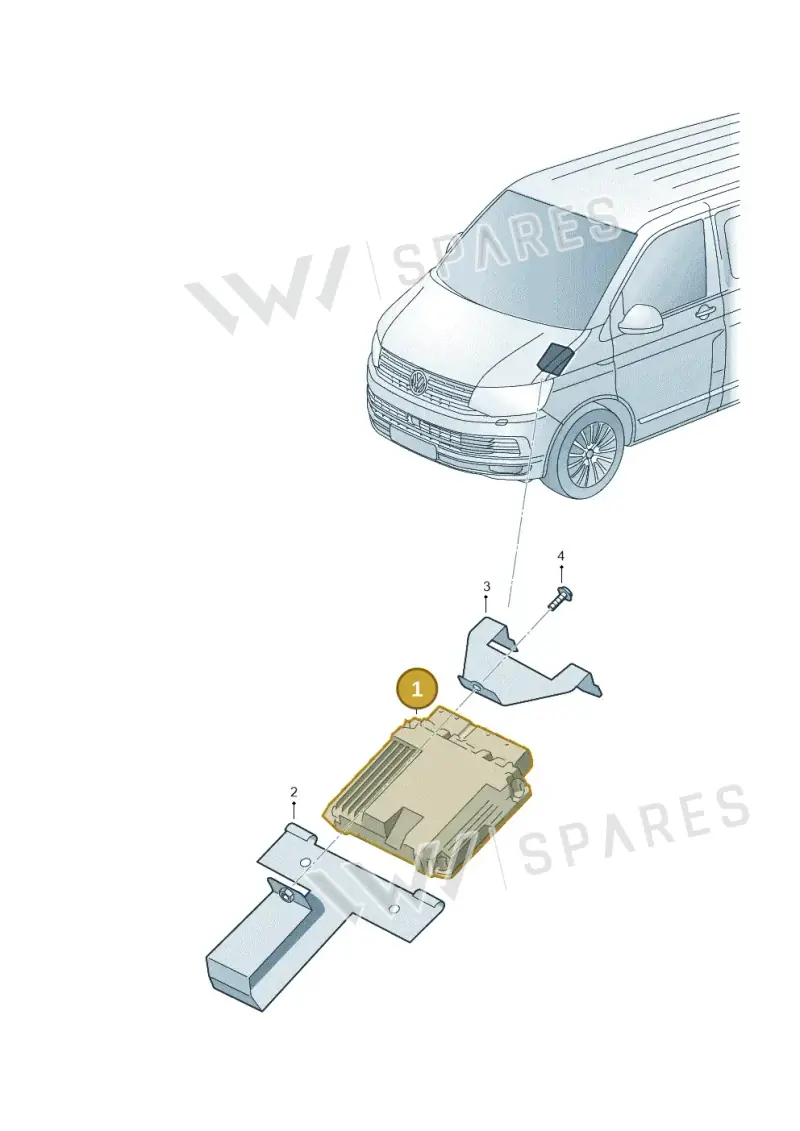 03L906019GC — Volkswagen Caravelle (2015-2019) diagram 861906200, position 1