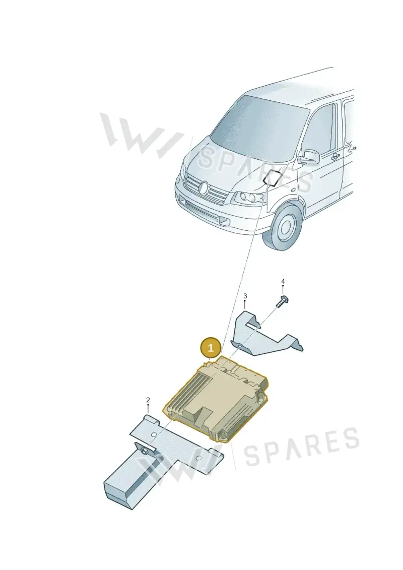 03L906022JD — Volkswagen Transp. caravelle (2011-2015) diagram 732906200, position 1