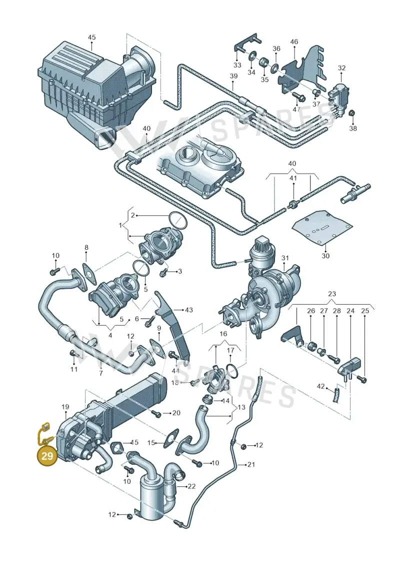 03L906529A — Volkswagen New beetle (2011-2016) diagram 649131450, position 29