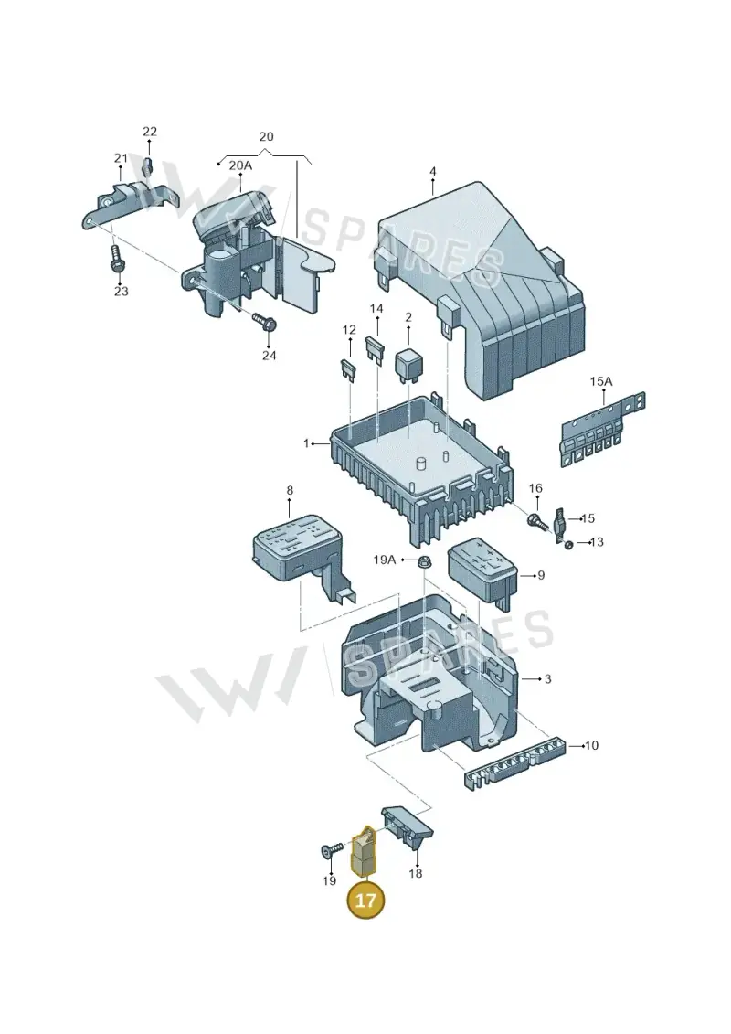 03L907281B — Volkswagen Jetta variant (2009-2014) diagram 409937200, position 17