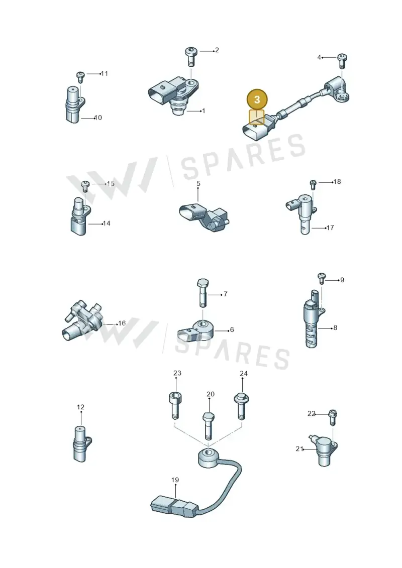 03L957147 — Volkswagen Jetta (2010-2014) diagram 692906300, position 3