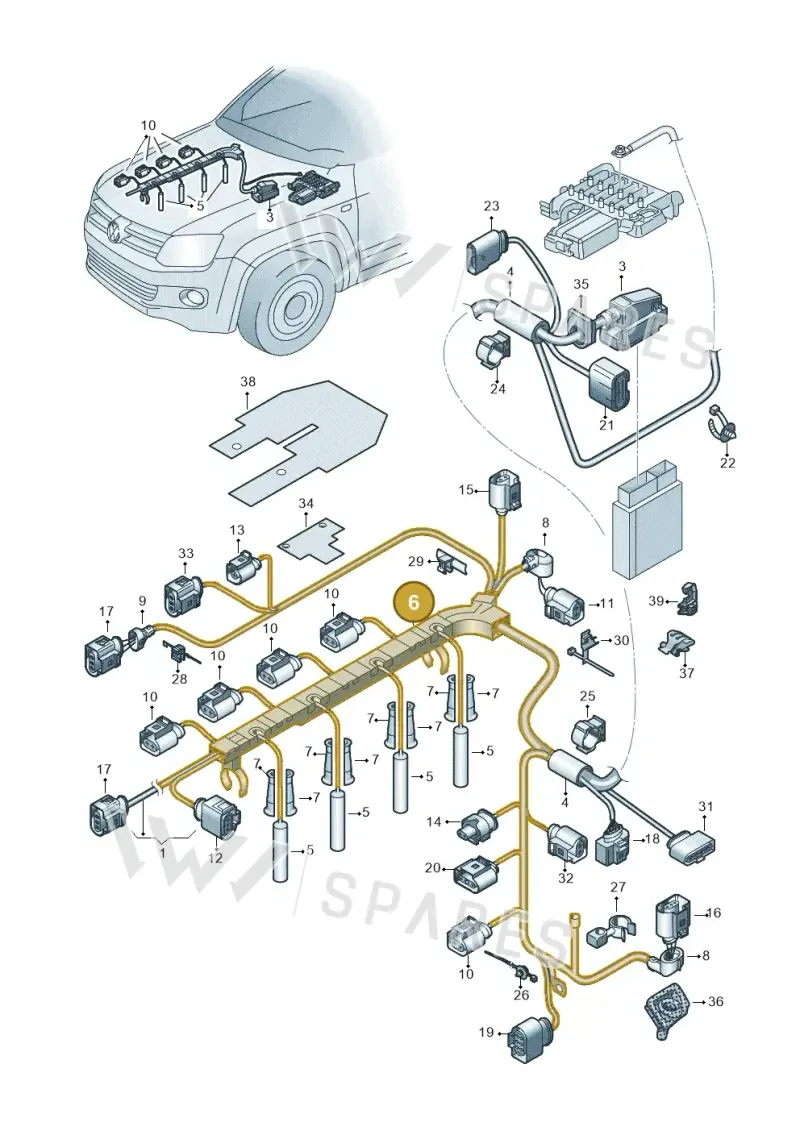 03L971824D — Volkswagen Amarok twin cab (2022-) diagram 894971050, position 6