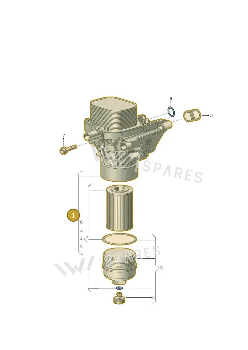 03N115389K — Volkswagen T-Cross 1,0 (2018-2024) diagram 746115600, position 1
