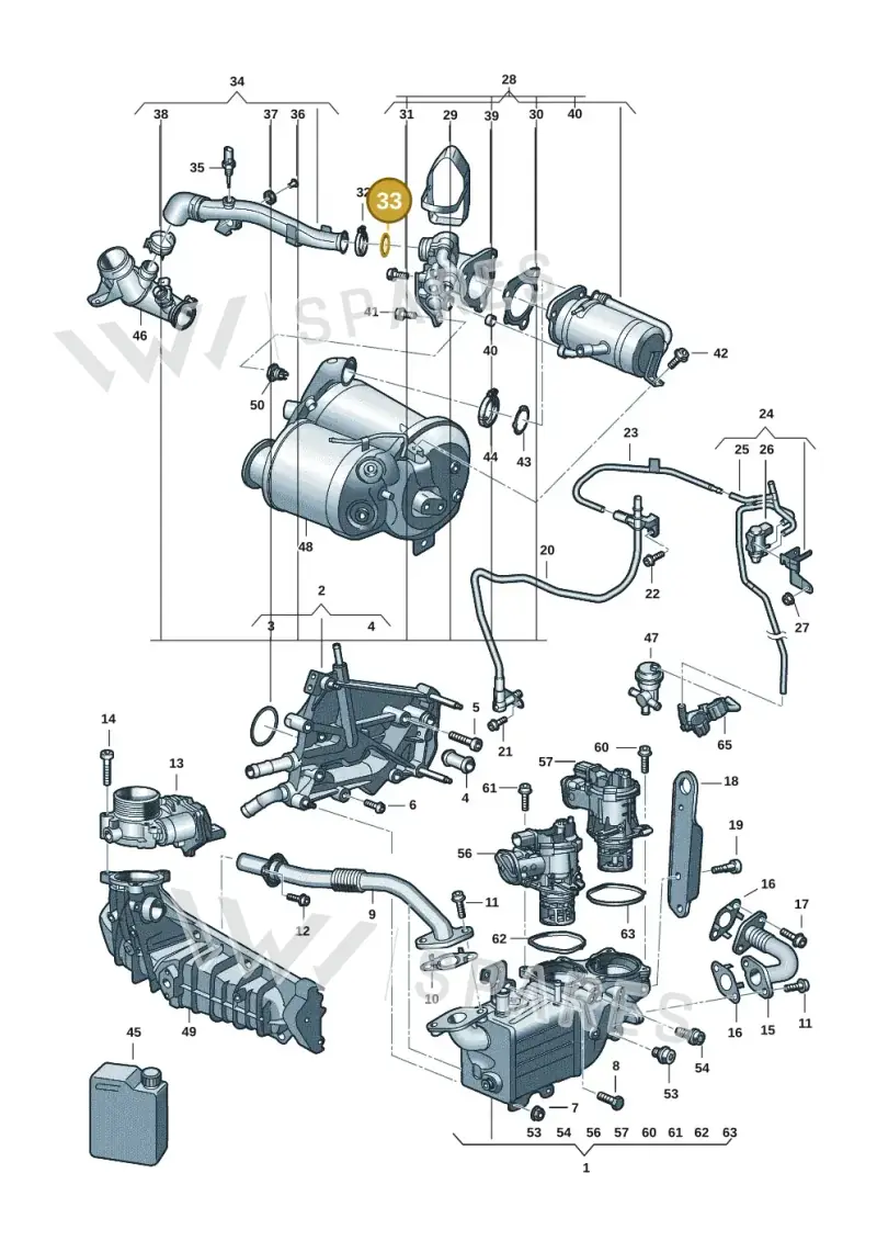 03N131547B — Volkswagen Transport. multivan (2019-2024) diagram 7ep131020, position 33