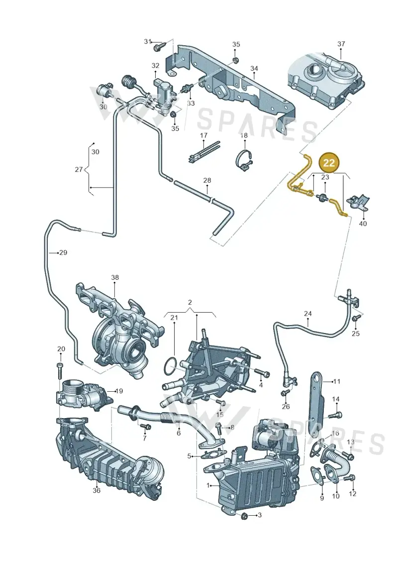 03N133241AB — Volkswagen MAN TGE 55 (2016-2021) diagram 806131300, position 22