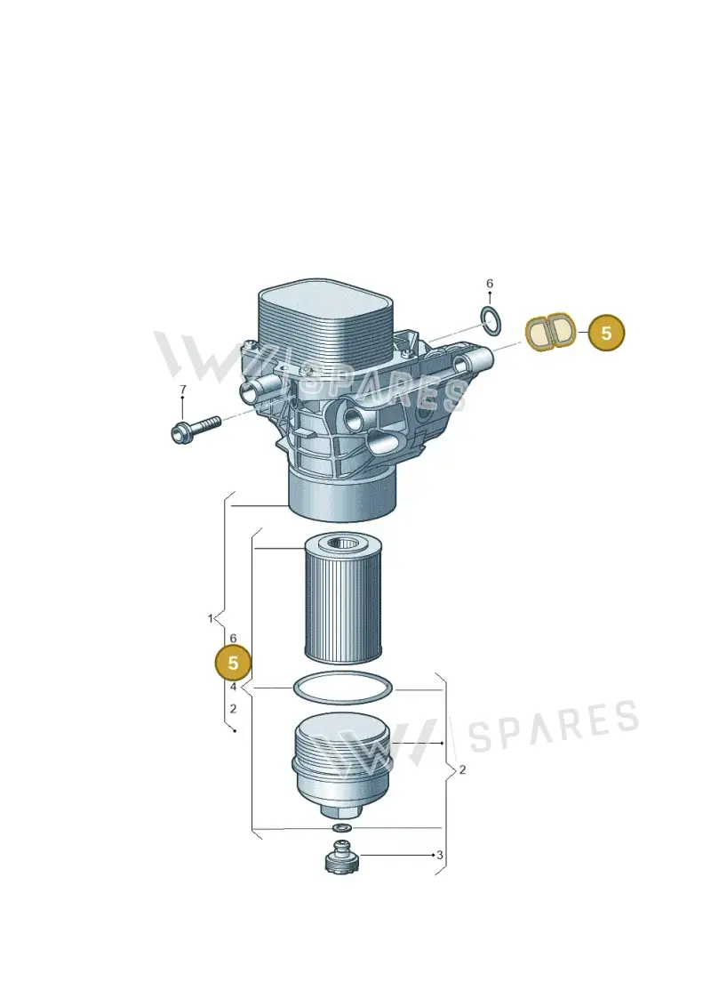 03N198070 — Volkswagen Beetle (2016-2019) diagram 746115600, position 5