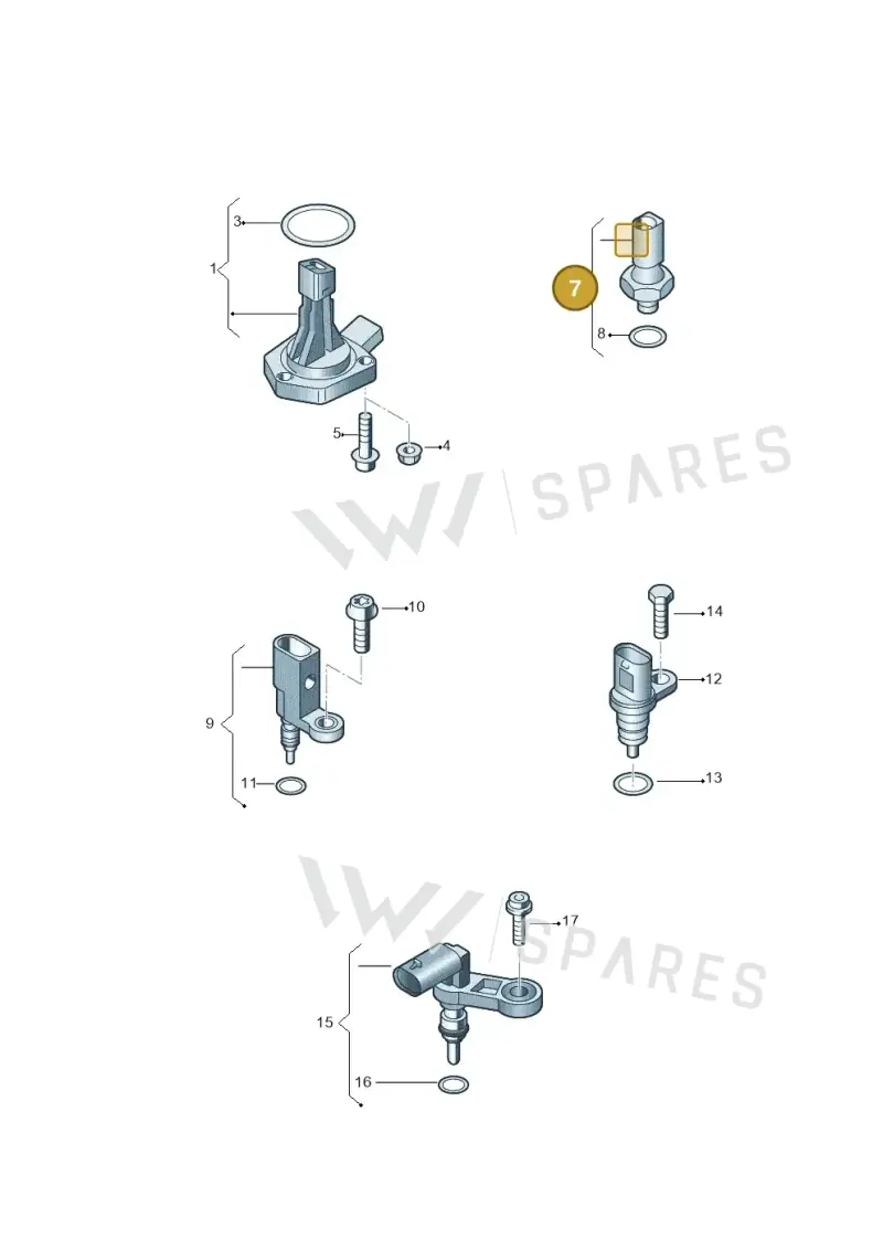03N919081 — Volkswagen T-Roc BlueMotion (2017-2024) diagram 827919400, position 7