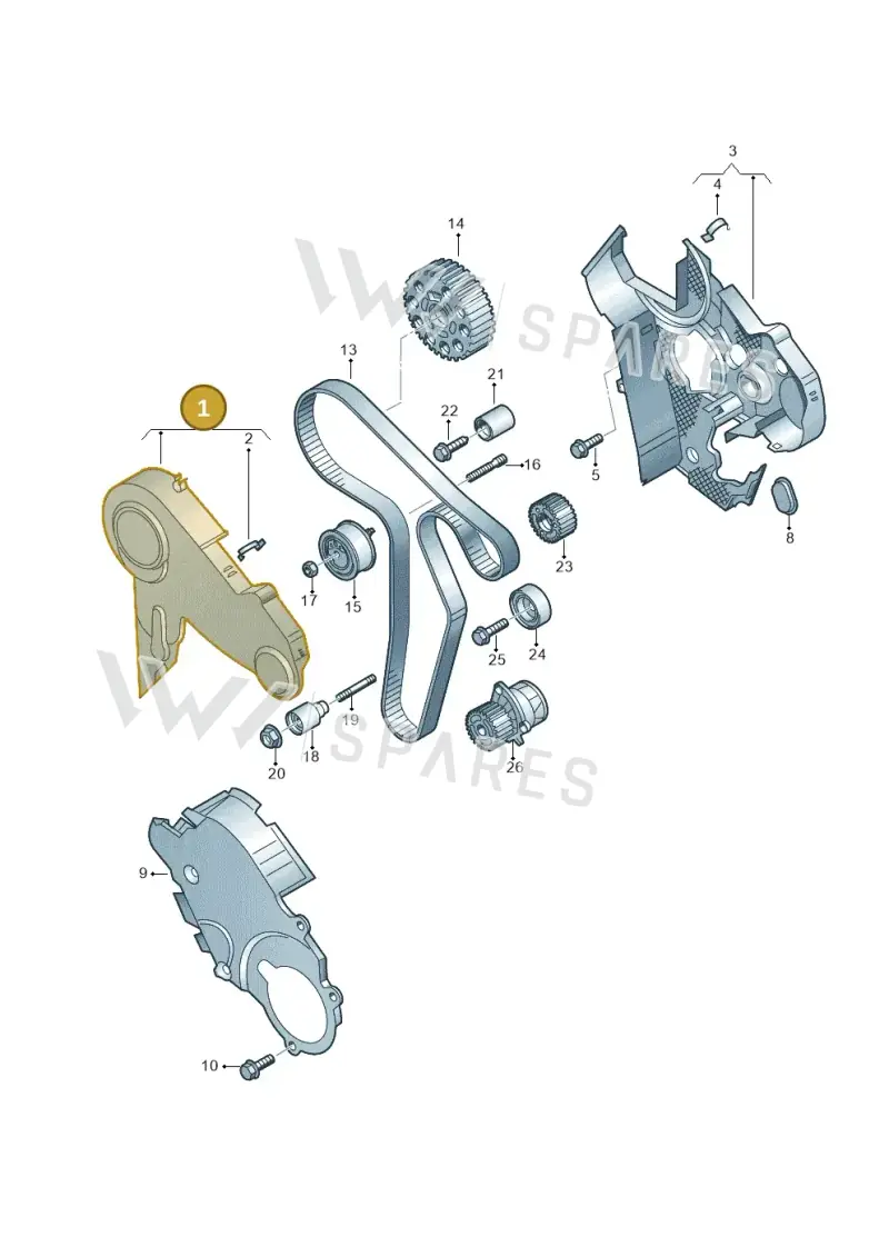 03P109107 — Volkswagen Amarok twin cab (2016-2022) diagram 894109700, position 1