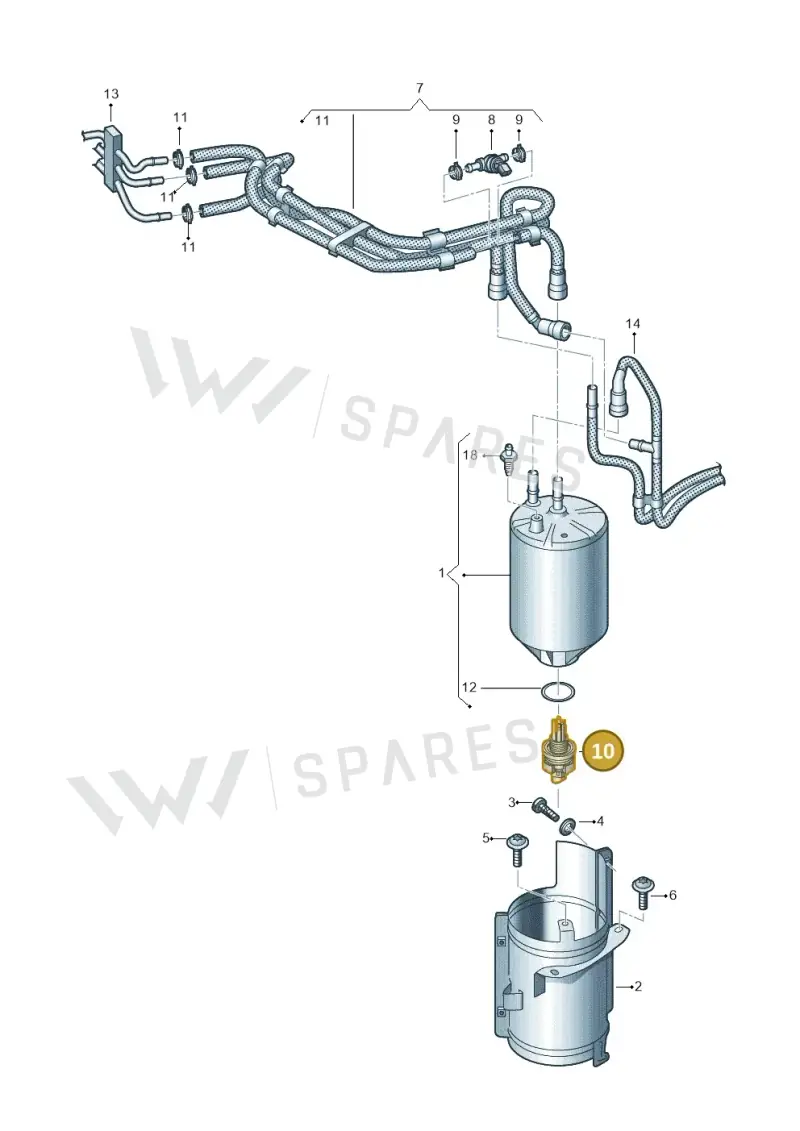 03P907666B — Volkswagen MAN TGE 55 (2016-2021) diagram 806127000, position 10