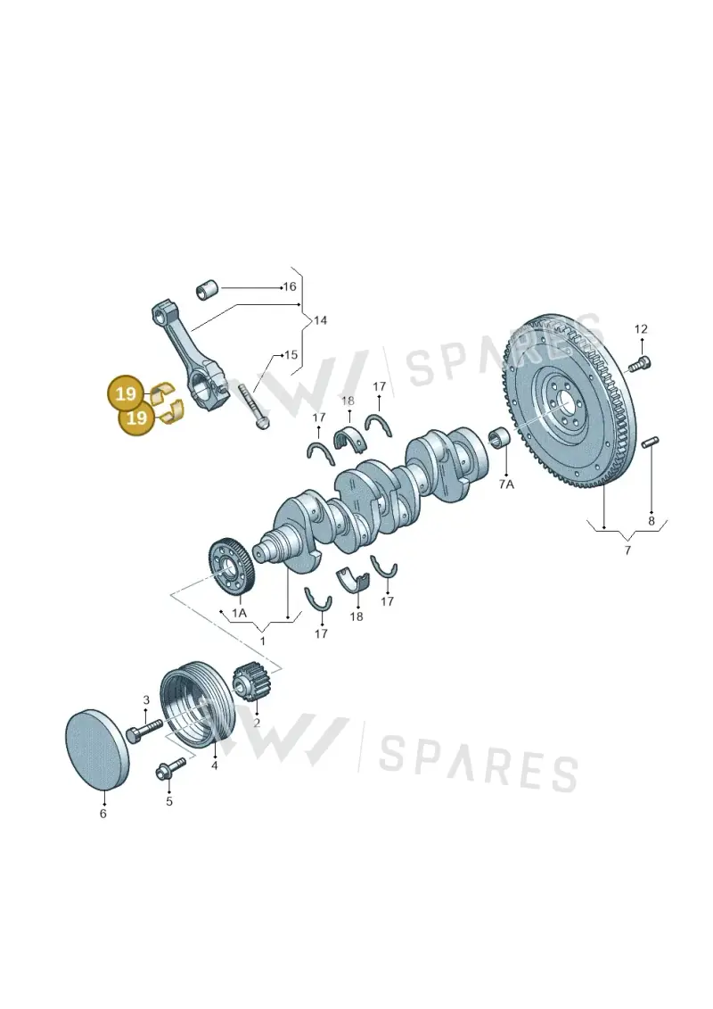 045105701BGLB — Volkswagen Jetta Vagon            08> (2008-) diagram 409105300, position 19