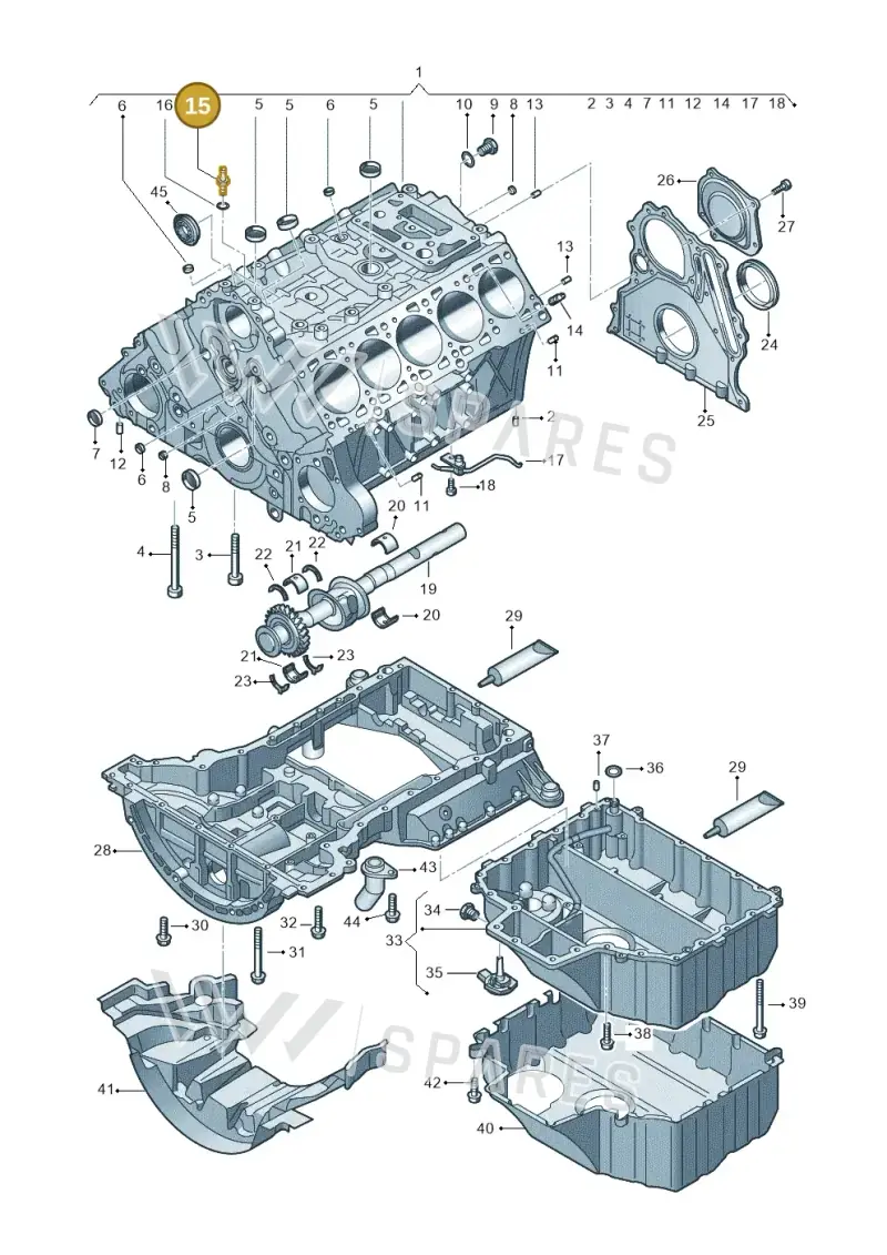 045115677A — Volkswagen Touareg                08> (2007-) diagram 274103300, position 15