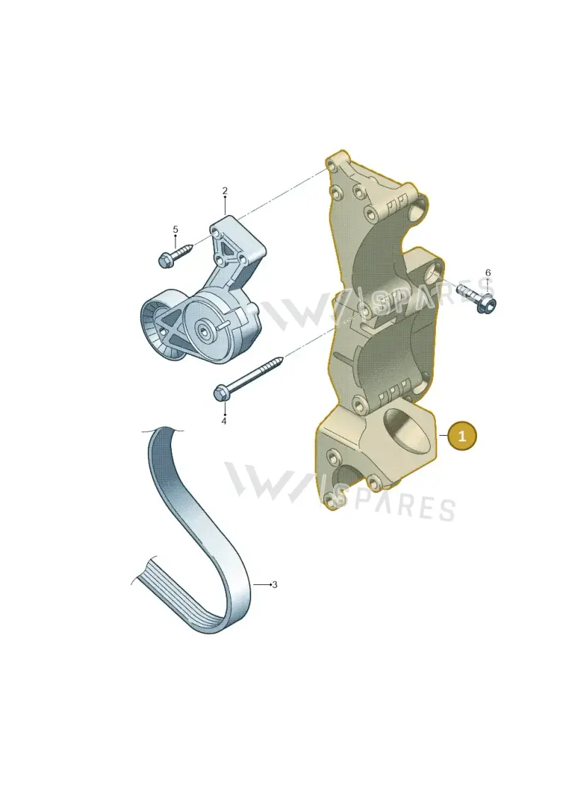 045903141F — Volkswagen Sharan (2008-2010) diagram 194903200, position 1