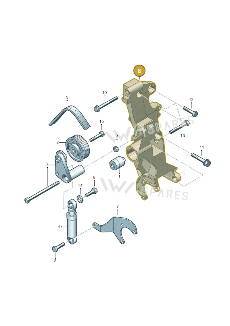 045903141F — Volkswagen New Beetle Cabrio.     06> (2005-) diagram 221903450, position 6