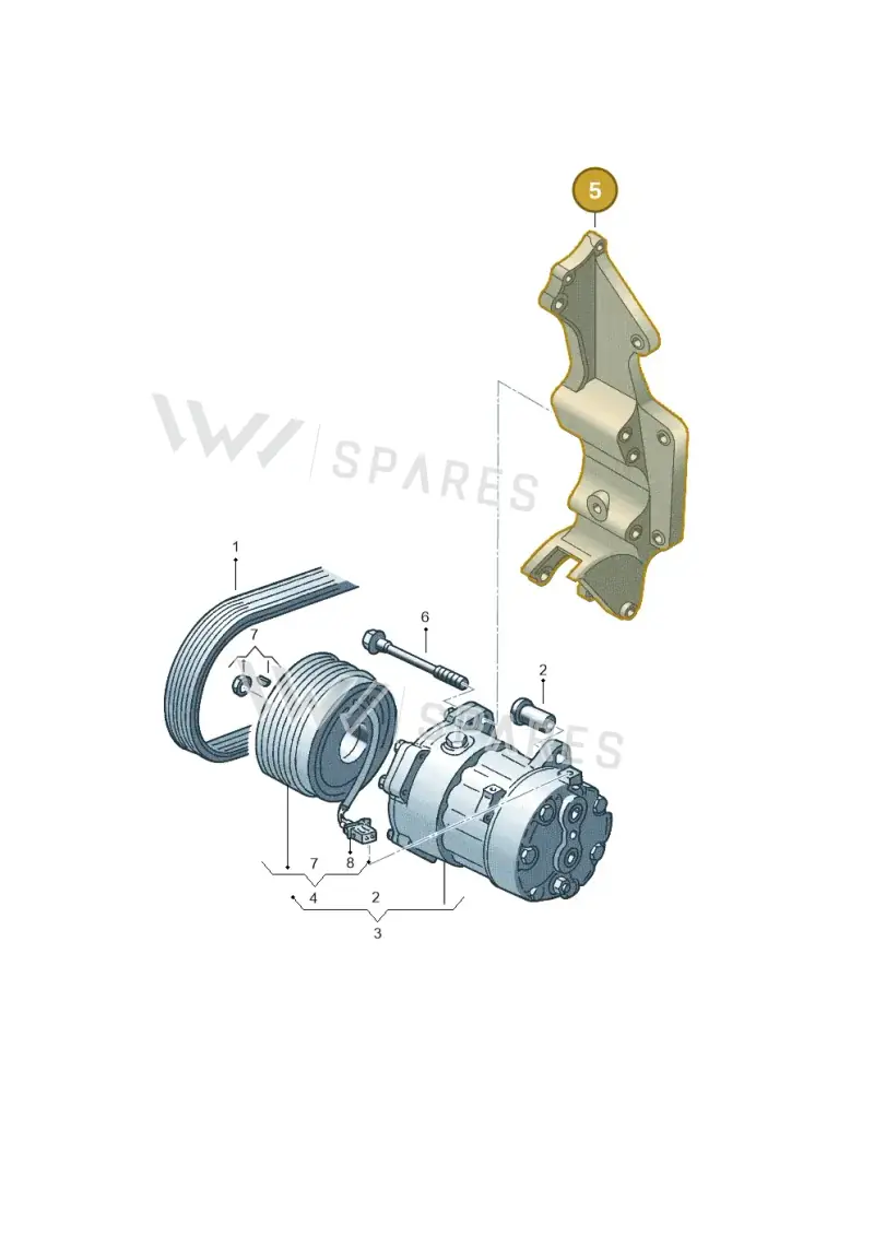 045903141F — Volkswagen Transp. caravelle (2008-2009) diagram 410260100, position 5