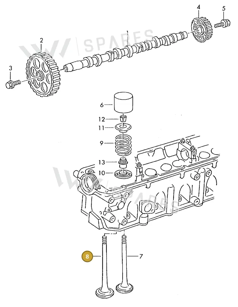 046109611F — Volkswagen MARINE-MOTOR           02> (2002-) diagram 277109200, position 8