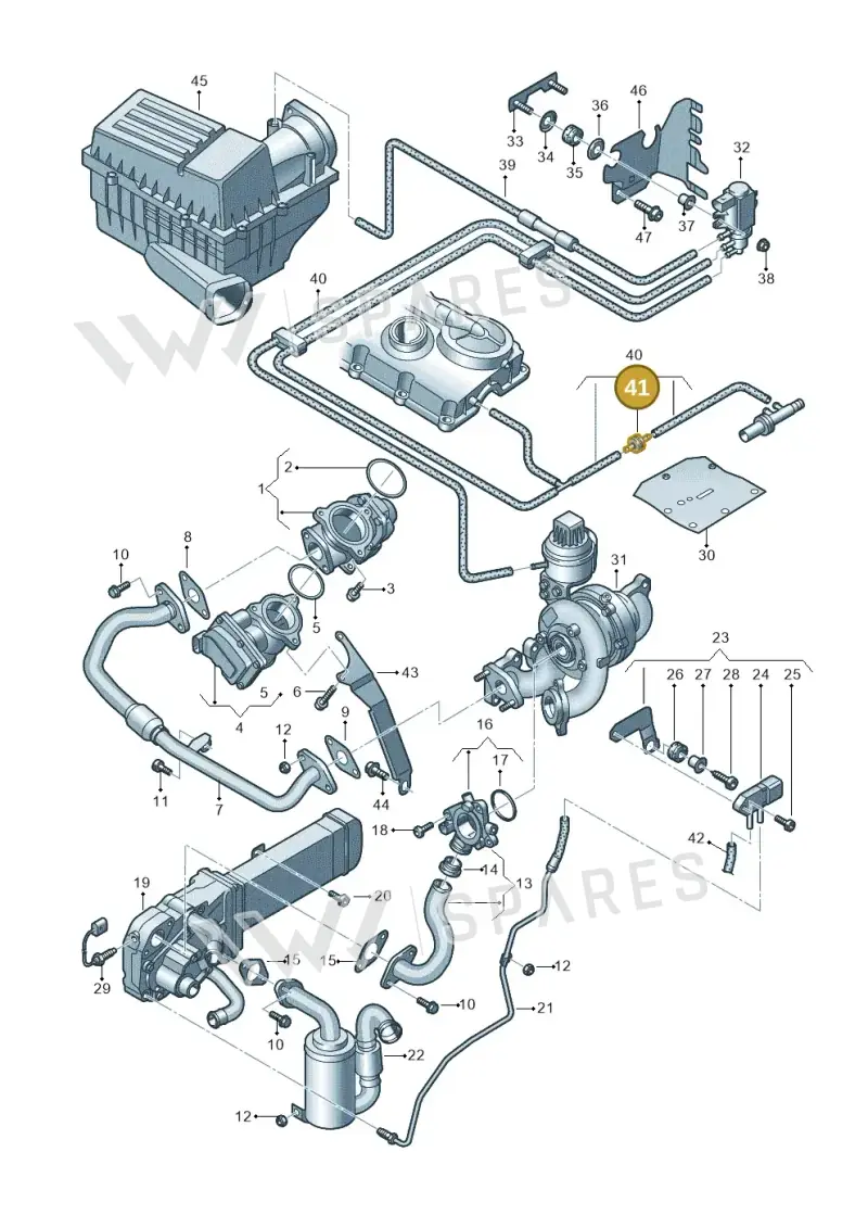 046905291A — Volkswagen New beetle (2011-2016) diagram 649131450, position 41