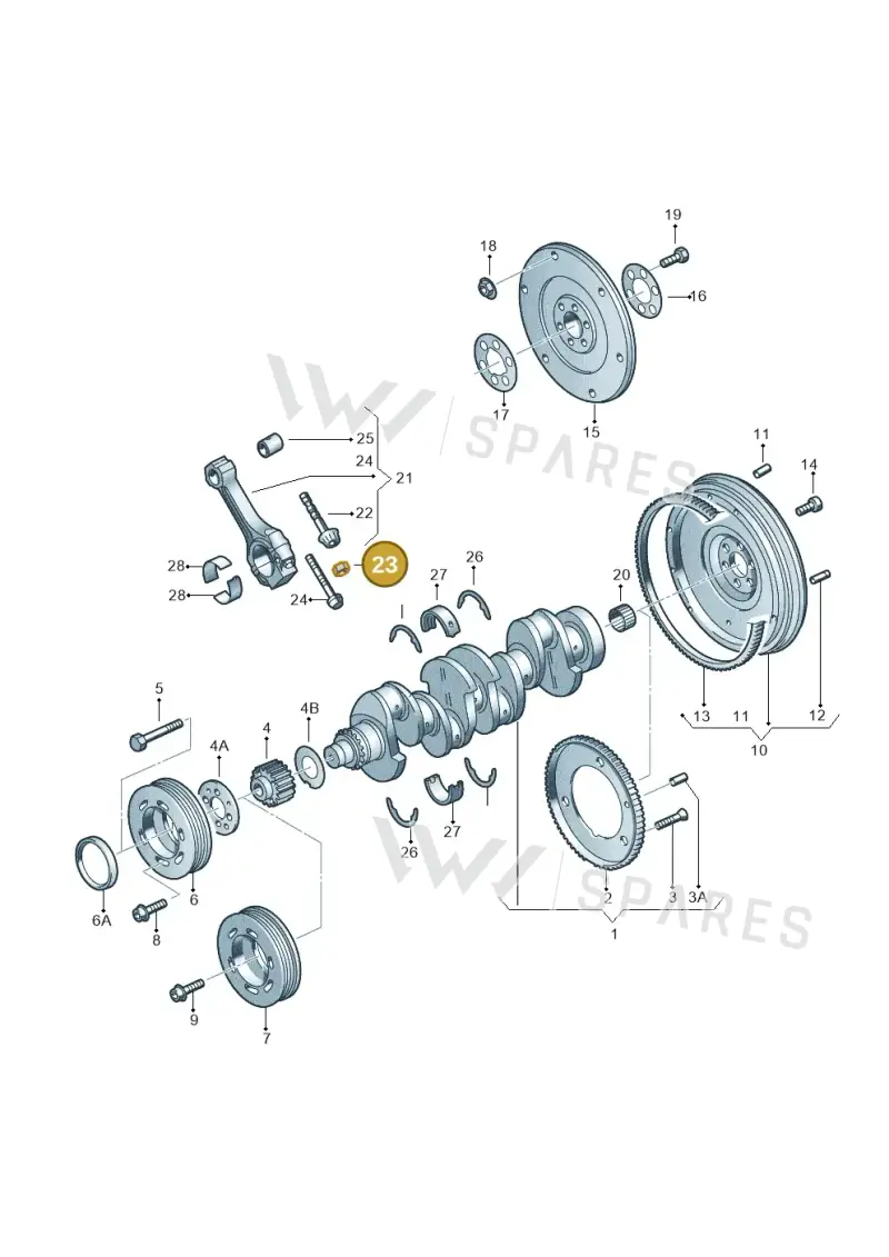 048105427 — Volkswagen Sharan (2008-2010) diagram 194105150, position 23