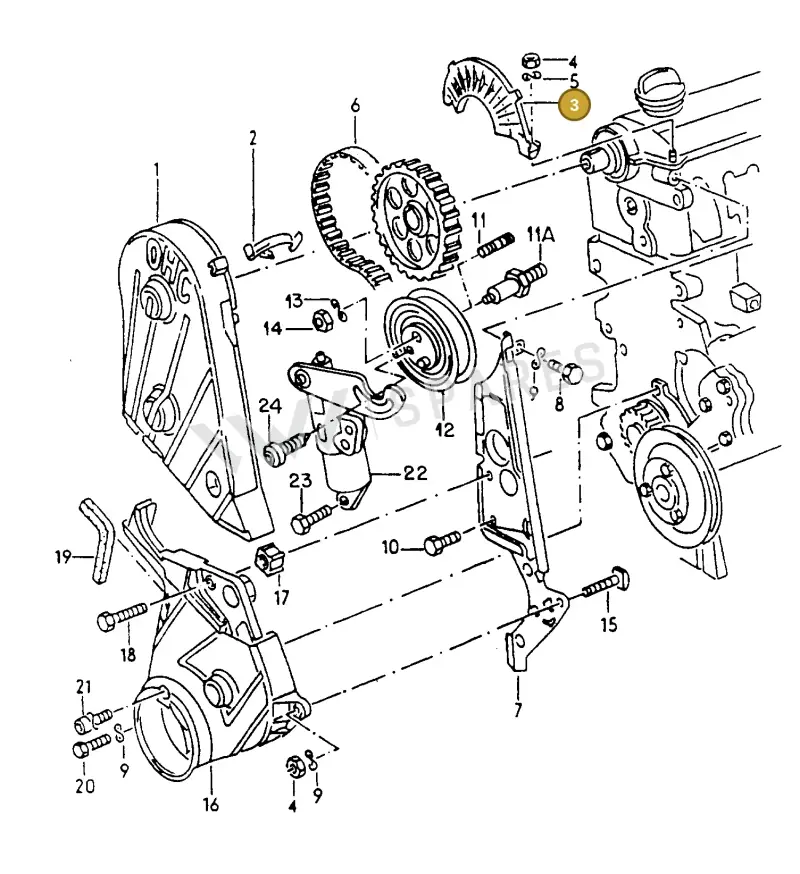 048109173D — Volkswagen GOLF CABRIO (2002-2002) diagram 200109550, position 3
