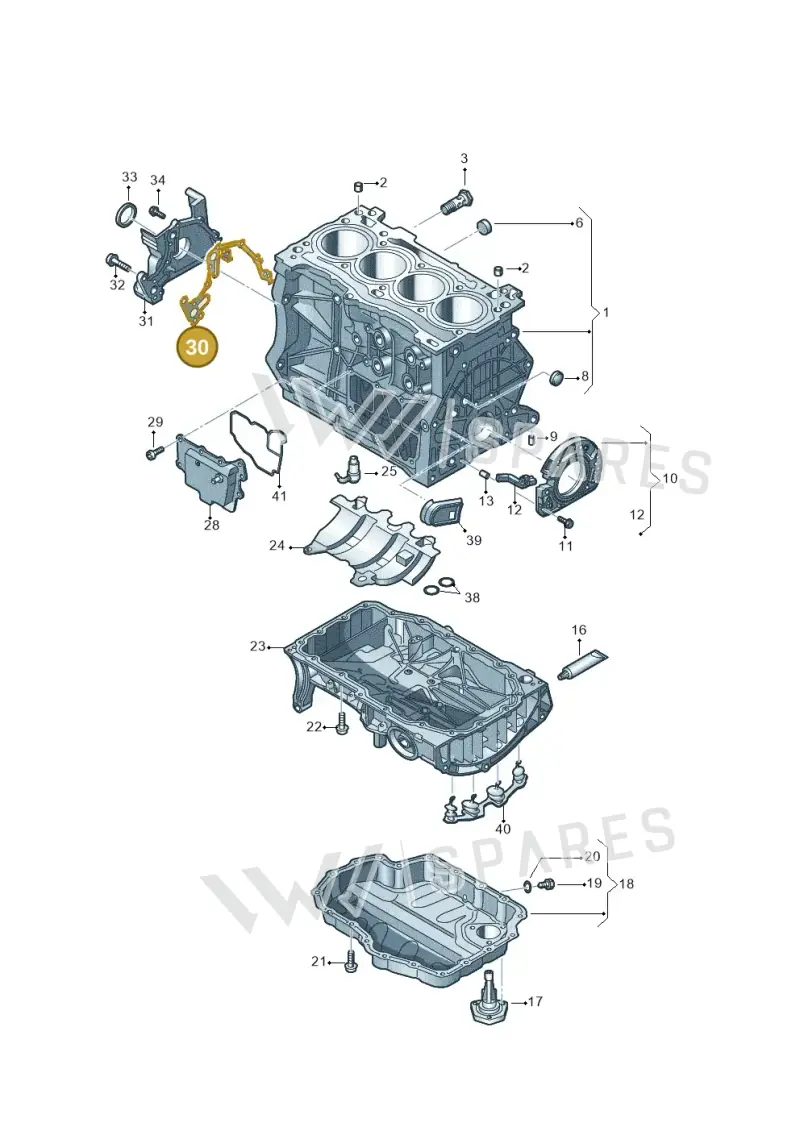 04C103161F — Volkswagen Passat estate (2023-) diagram 813103006, position 30