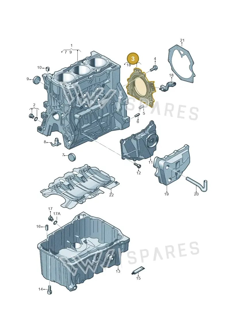 04C103170H — Volkswagen Taigo (2021-2024) diagram 866103010, position 3
