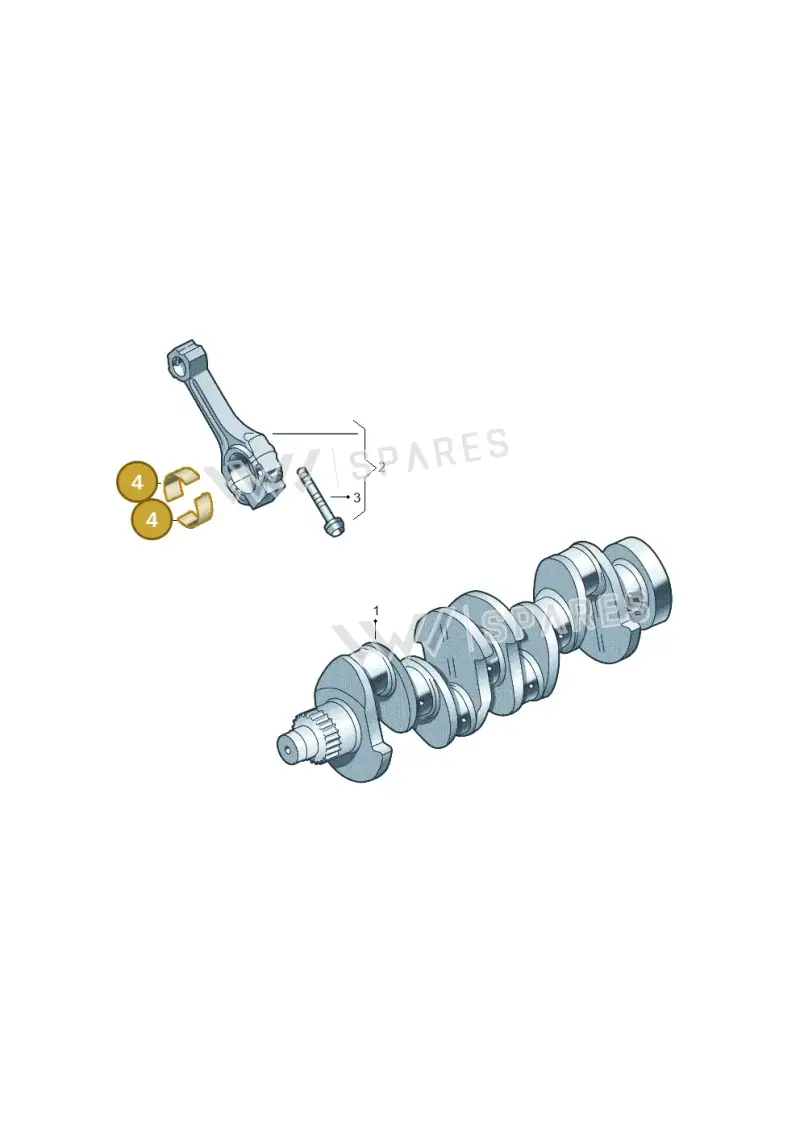 04C105701EGLB — Volkswagen Up! 1.0 BlueMotion (2016-2023) diagram 827105100, position 4