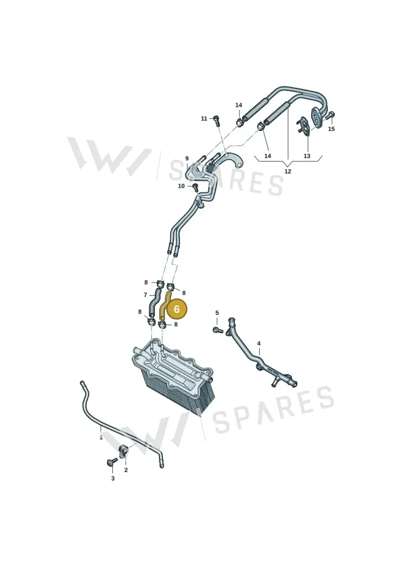 04C122447S — Volkswagen Taigo (2021-2024) diagram 2f0121215, position 6