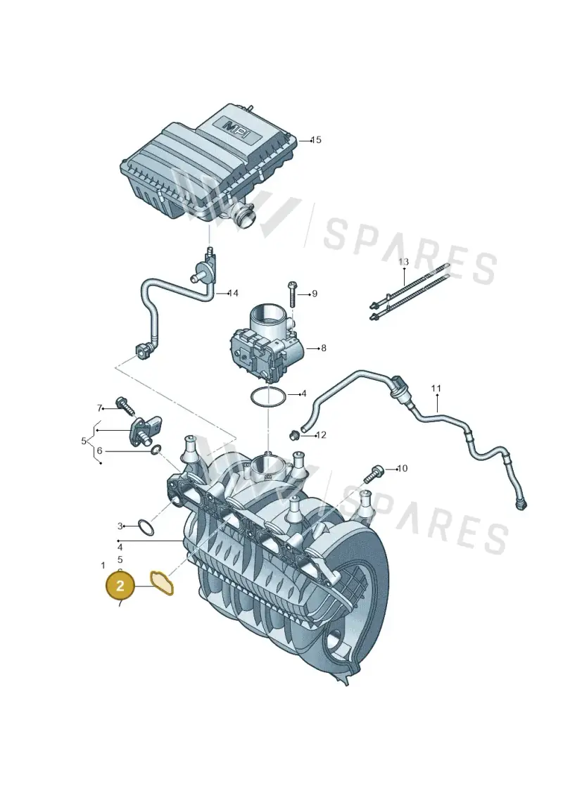 04C129717C — Volkswagen Caddy kombi (2015-2020) diagram 781133200, position 2