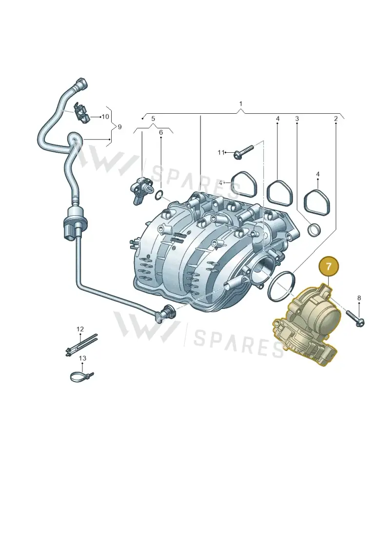 04C133062J — Volkswagen Polo (2017-2025) diagram 837133010, position 7
