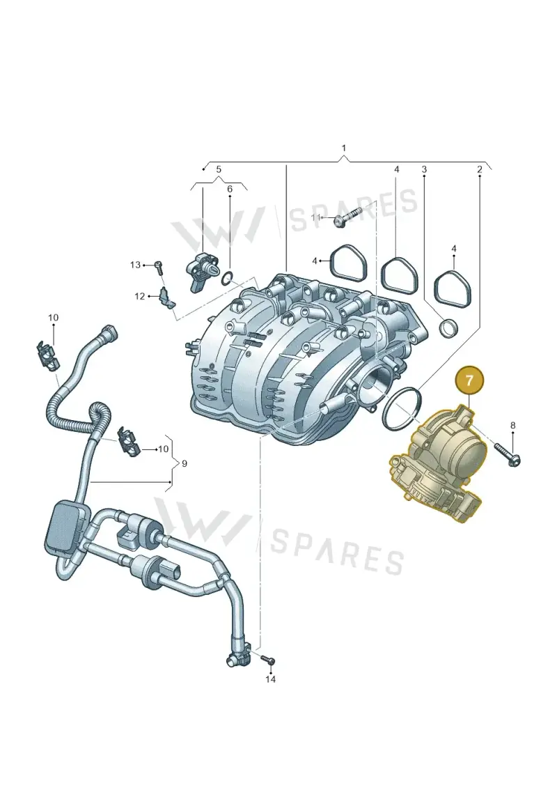 04C133062J — Skoda Fabia (2021-2022) diagram 837133020, position 7