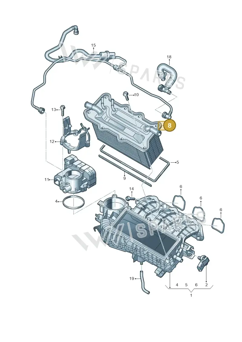 04C145749A — Volkswagen Taigo (2021-2024) diagram 62i133000, position 8