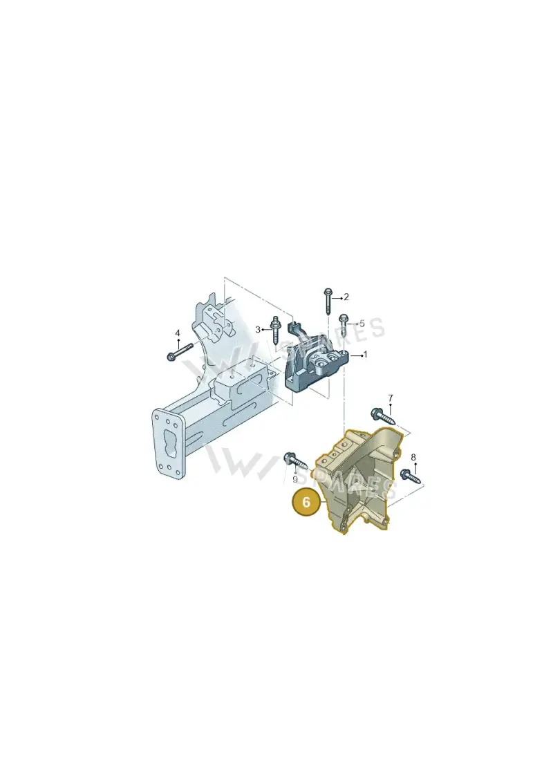 04C199207BH — Volkswagen T-Roc convertible 1.5 (2019-2024) diagram 837199010, position 6