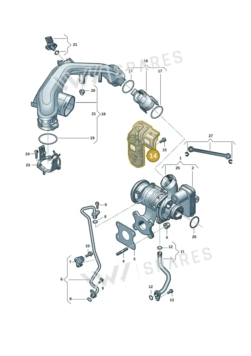 04C253041H — Volkswagen Taigo (2021-2024) diagram 62i145150, position 14