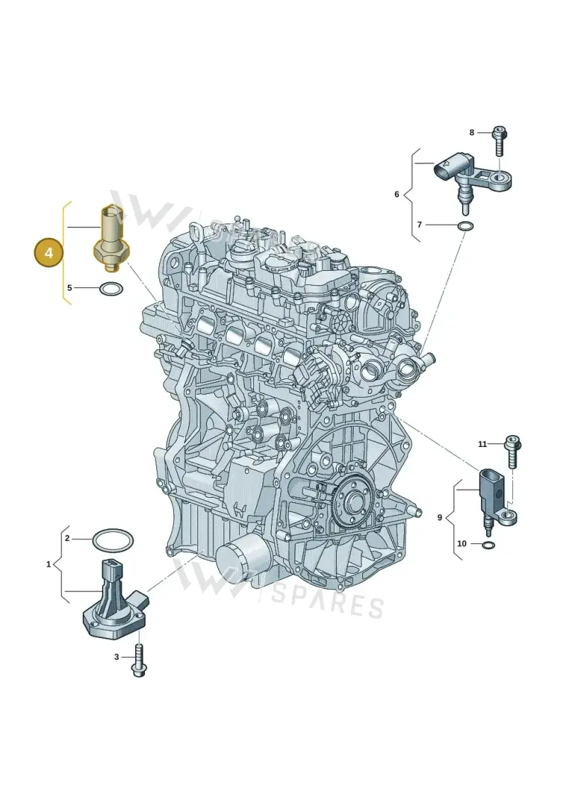 04C906060C — Volkswagen Multivan (2021-) diagram 907660006, position 4