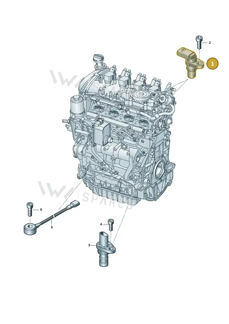04C907601K — Volkswagen Tiguan 2.0 (2023-) diagram 907601005, position 1